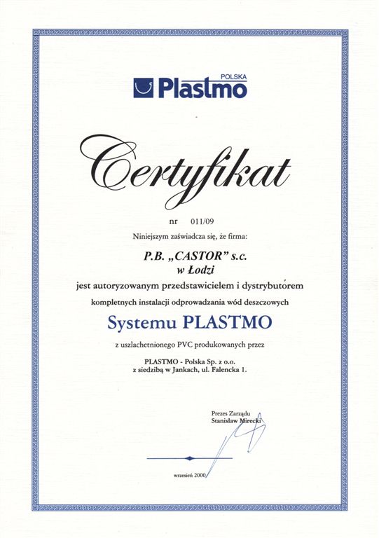 Plastmo — autoryzowany dystrybutor